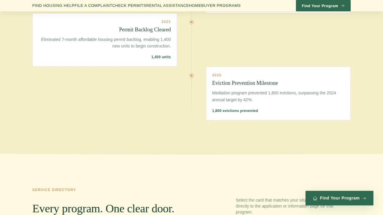 Community — Reliable Housing Solutions Landing Page Template