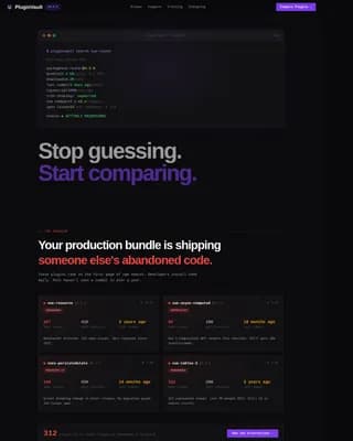 Dev — Curated Vue.js Ecosystem Landing Page Template