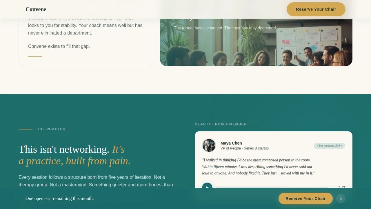 Circle — Inclusive HR Leaders Community Landing Page Template