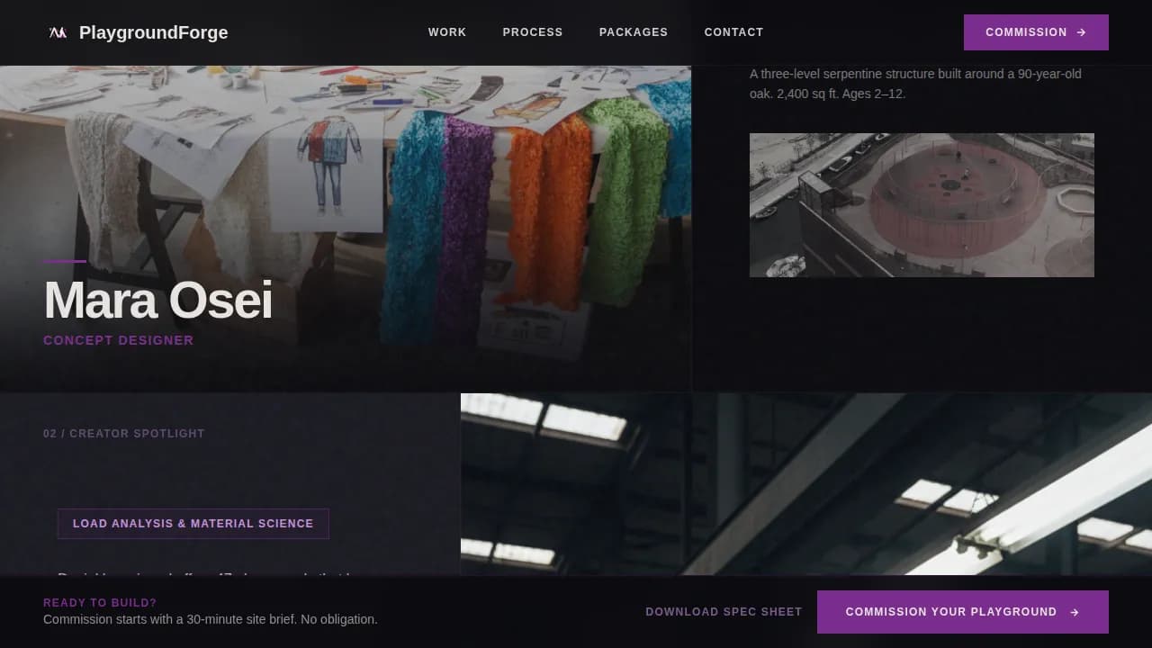 Build — Innovative Play Structure Landing Page Template