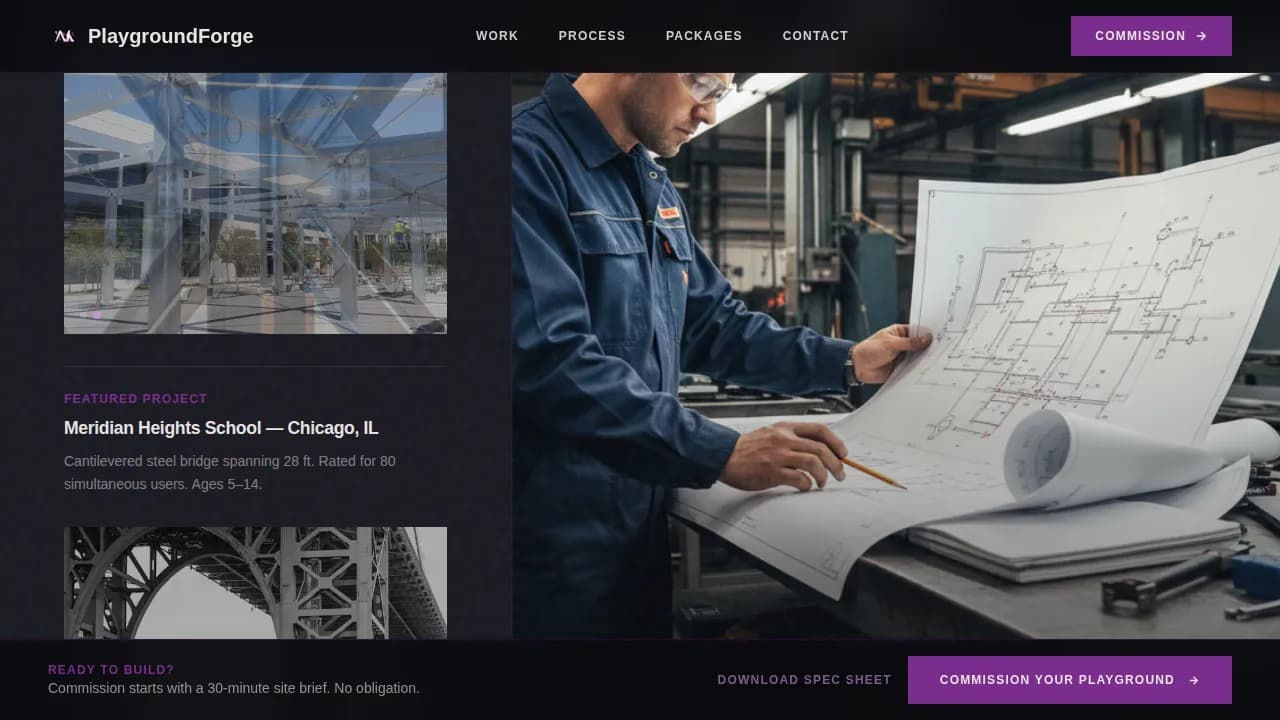 Build — Innovative Play Structure Landing Page Template