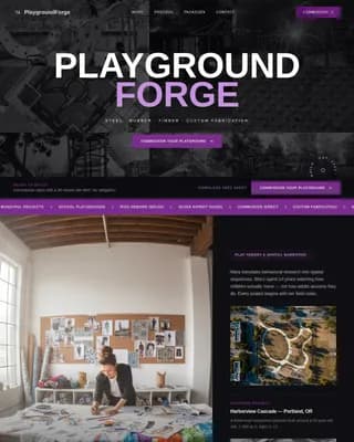 Build — Innovative Play Structure Landing Page Template