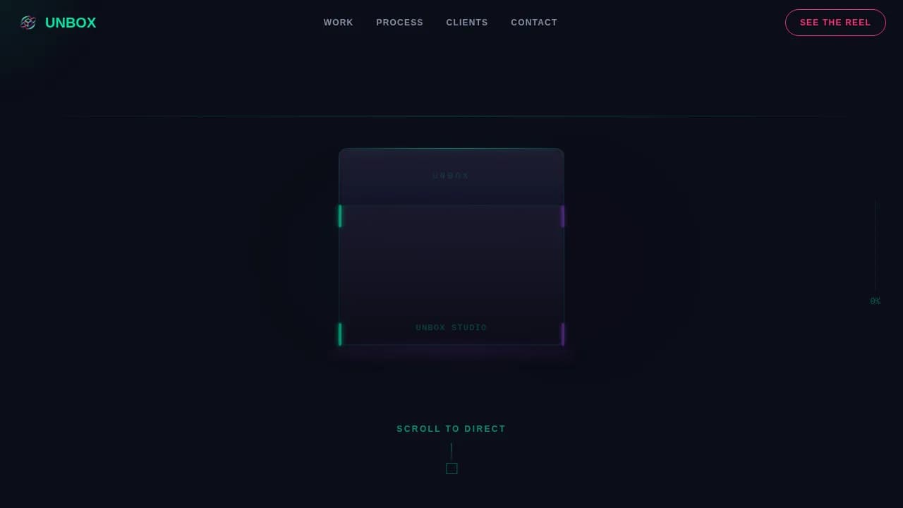 Unbox - Cinematic Unboxing Production Landing Page Template