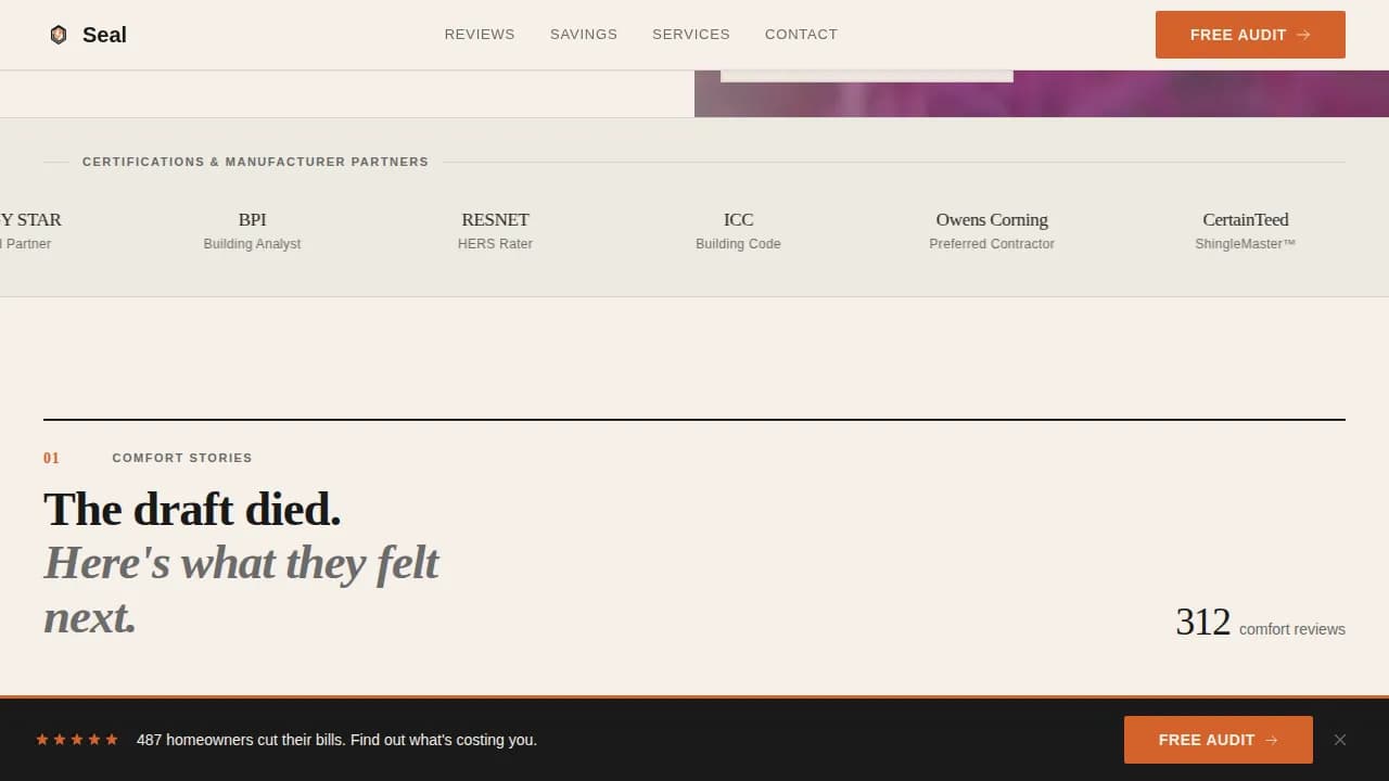 Insulate — Expert Foam Installation Landing Page Template