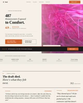 Insulate — Expert Foam Installation Landing Page Template