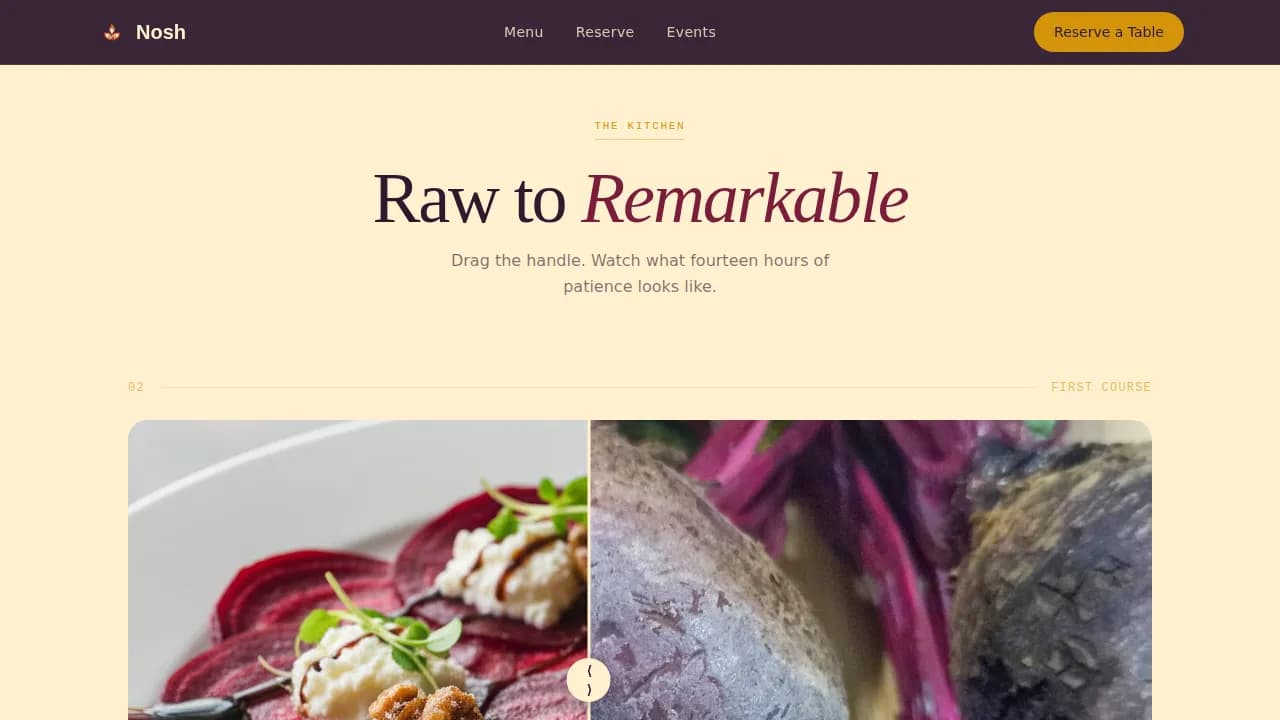 Savor — Authentic Kosher Dining Landing Page Template
