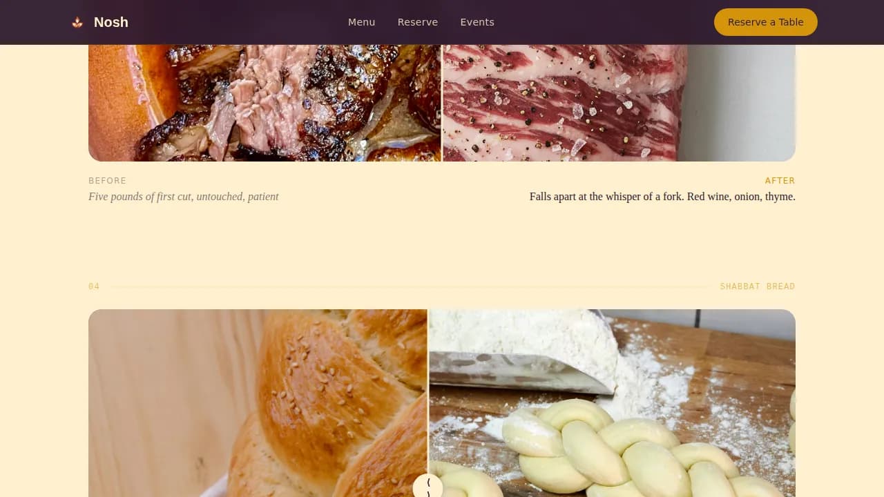 Savor — Authentic Kosher Dining Landing Page Template