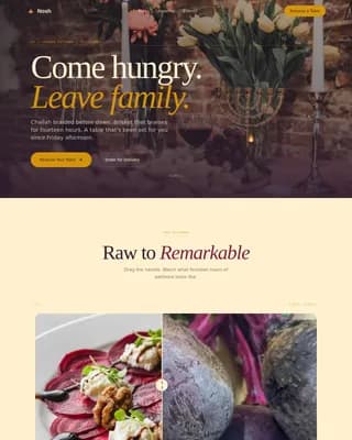 Savor — Authentic Kosher Dining Landing Page Template