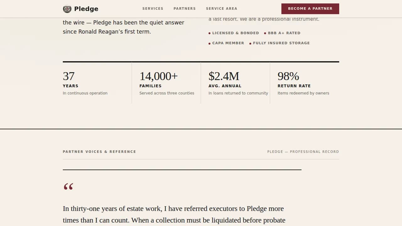 Secure — Reliable Asset-Based Lending Landing Page Template