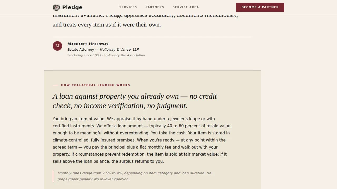Secure — Reliable Asset-Based Lending Landing Page Template