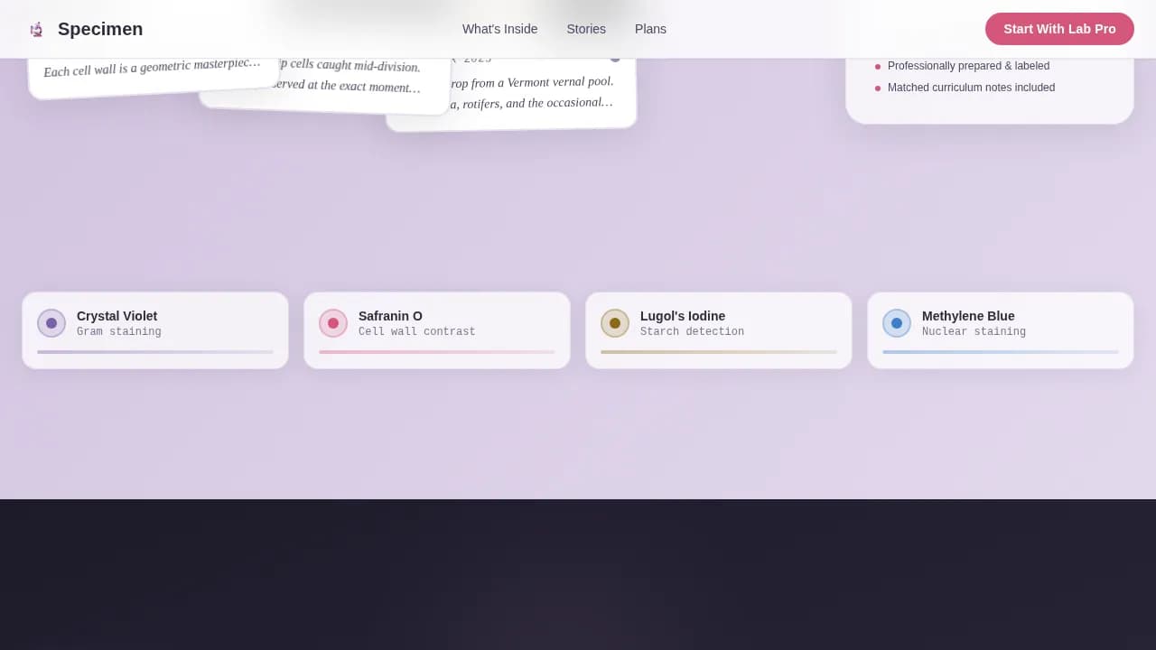 Discovery — Delightful Science Subscription Landing Page Template