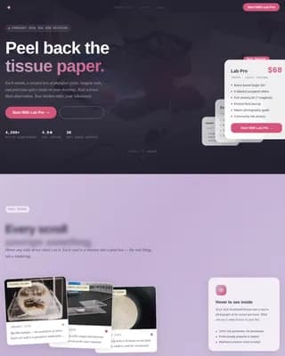 Discovery — Delightful Science Subscription Landing Page Template