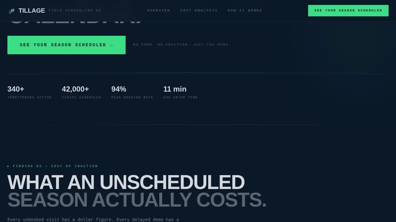 Harvest — Smart Agriculture Scheduling Landing Page Template