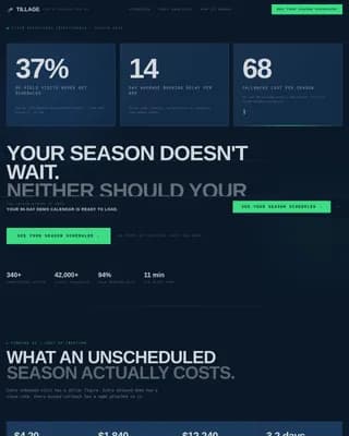Harvest — Smart Agriculture Scheduling Landing Page Template