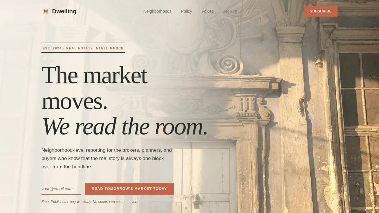 Residence — Trusted Real Estate Blog Landing Page Template