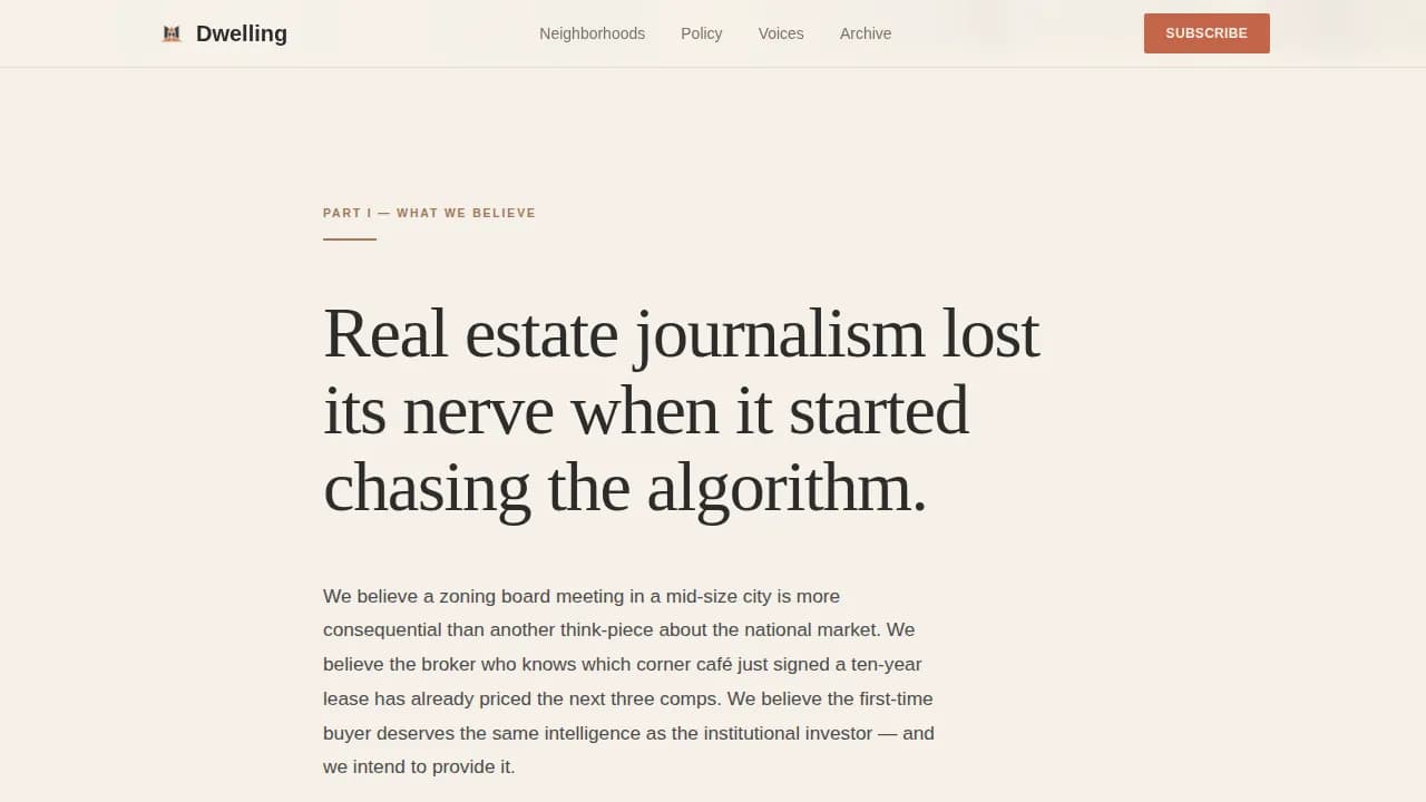 Residence — Trusted Real Estate Blog Landing Page Template