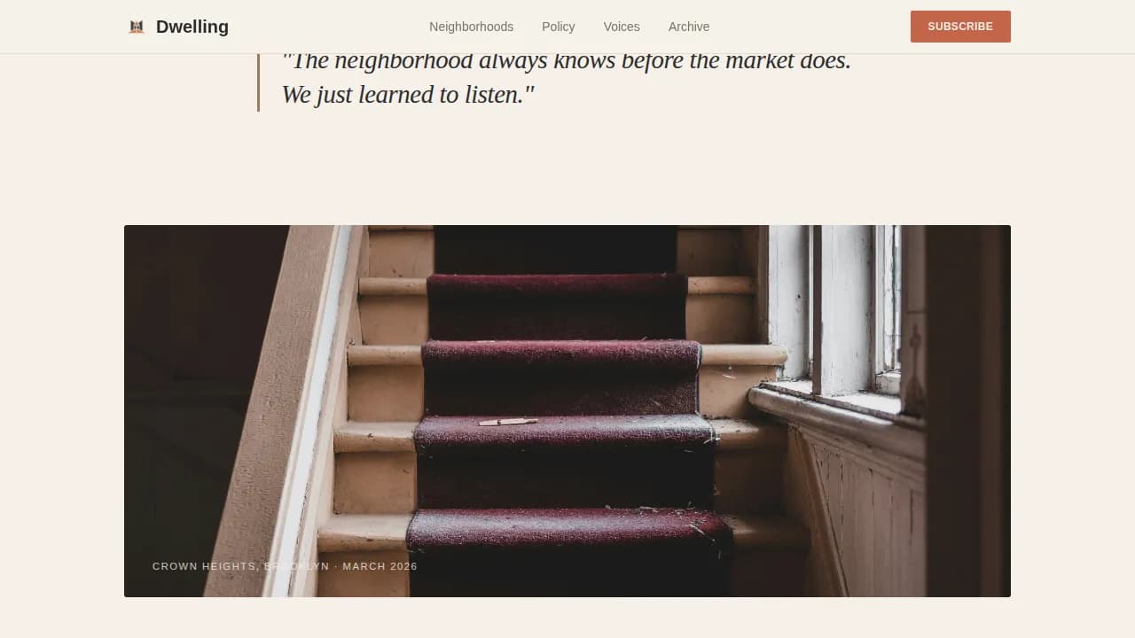 Residence — Trusted Real Estate Blog Landing Page Template