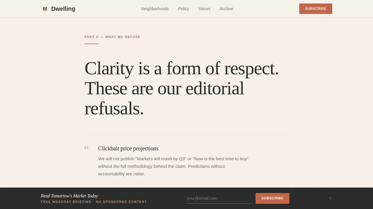 Residence — Trusted Real Estate Blog Landing Page Template