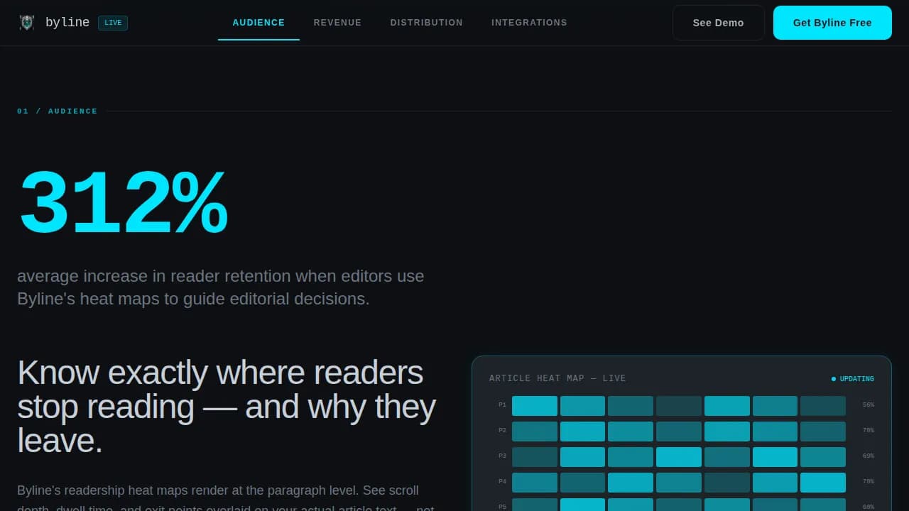 Newsbeat — Instant Analytics Mobile App Landing Page Template