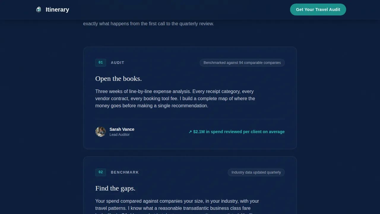 Journey — Expert Corporate Travel Consultant Landing Page Template