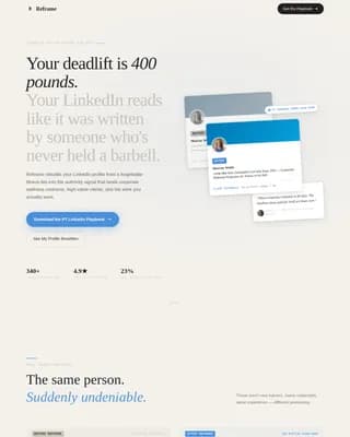 Optimize — Magnetic LinkedIn Professional Branding Landing Page Template