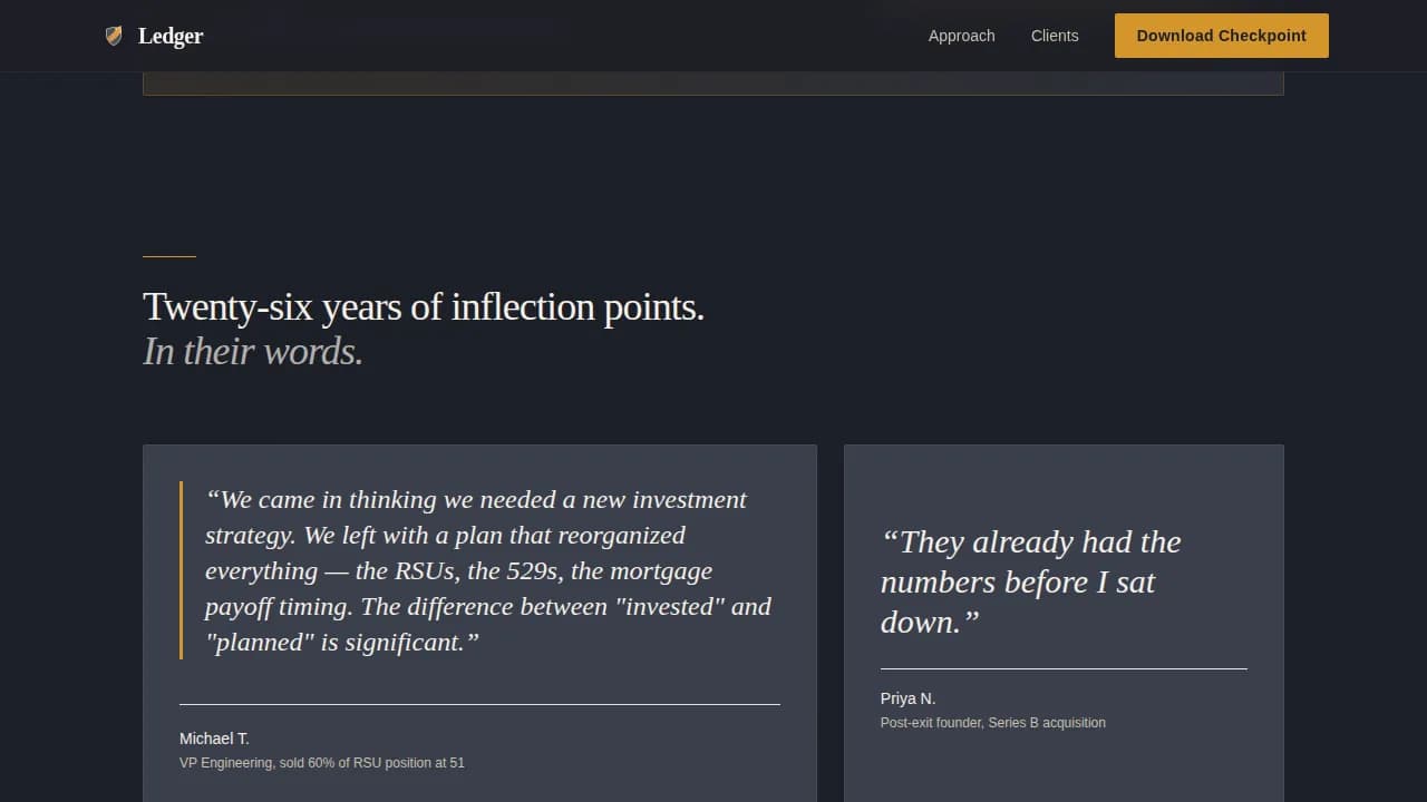 Prosper — Premium Wealth Advisor Platform Landing Page Template