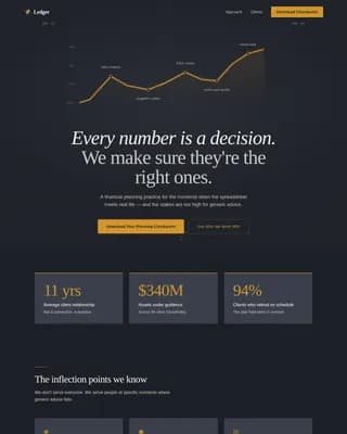 Prosper — Premium Wealth Advisor Platform Landing Page Template