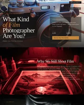 Vintage — Explore Analog Photography Style Landing Page Template