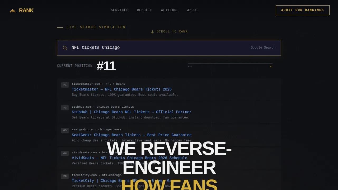 Dominate — Fierce Athletic Search Strategy Landing Page Template