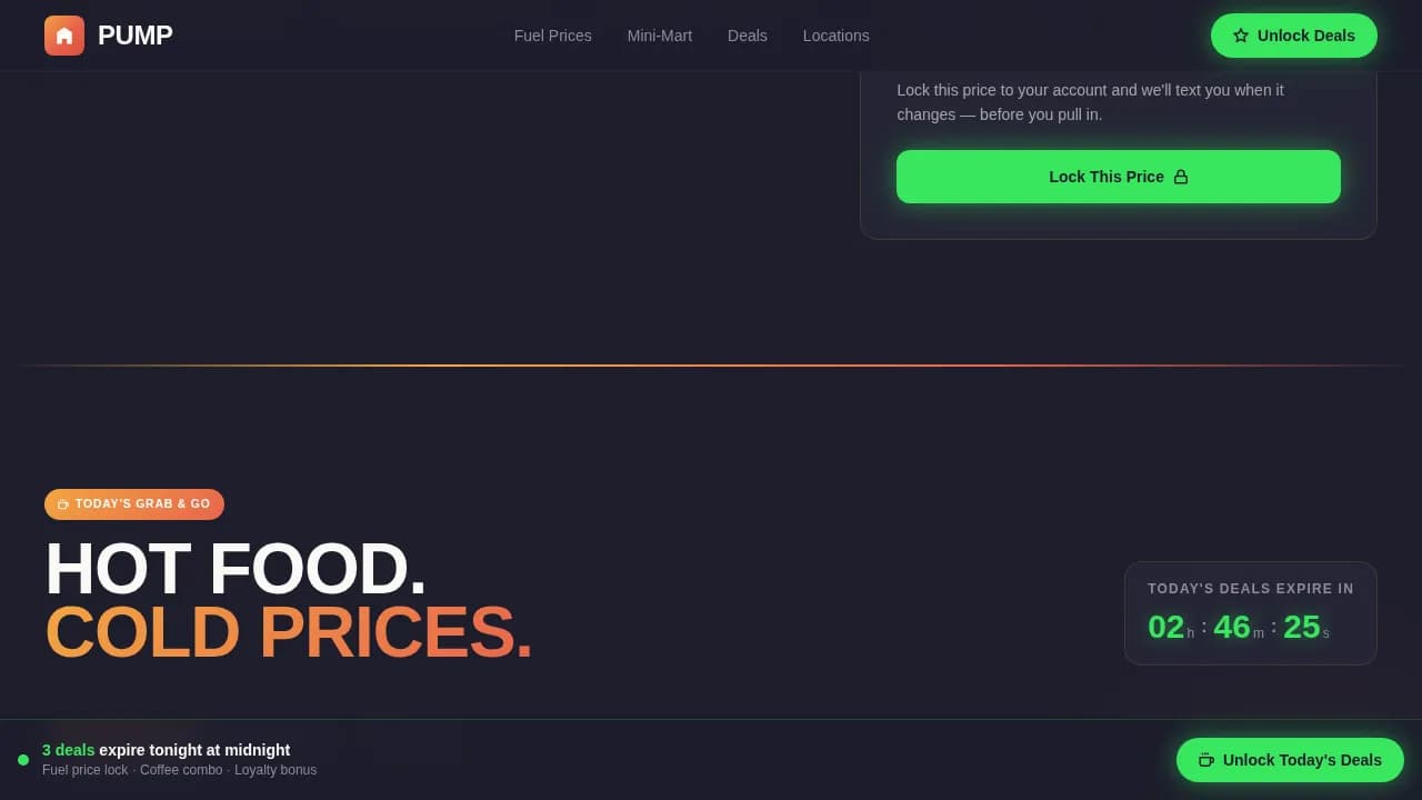 Refuel — Vibrant Fuel Marketplace Platform Landing Page Template