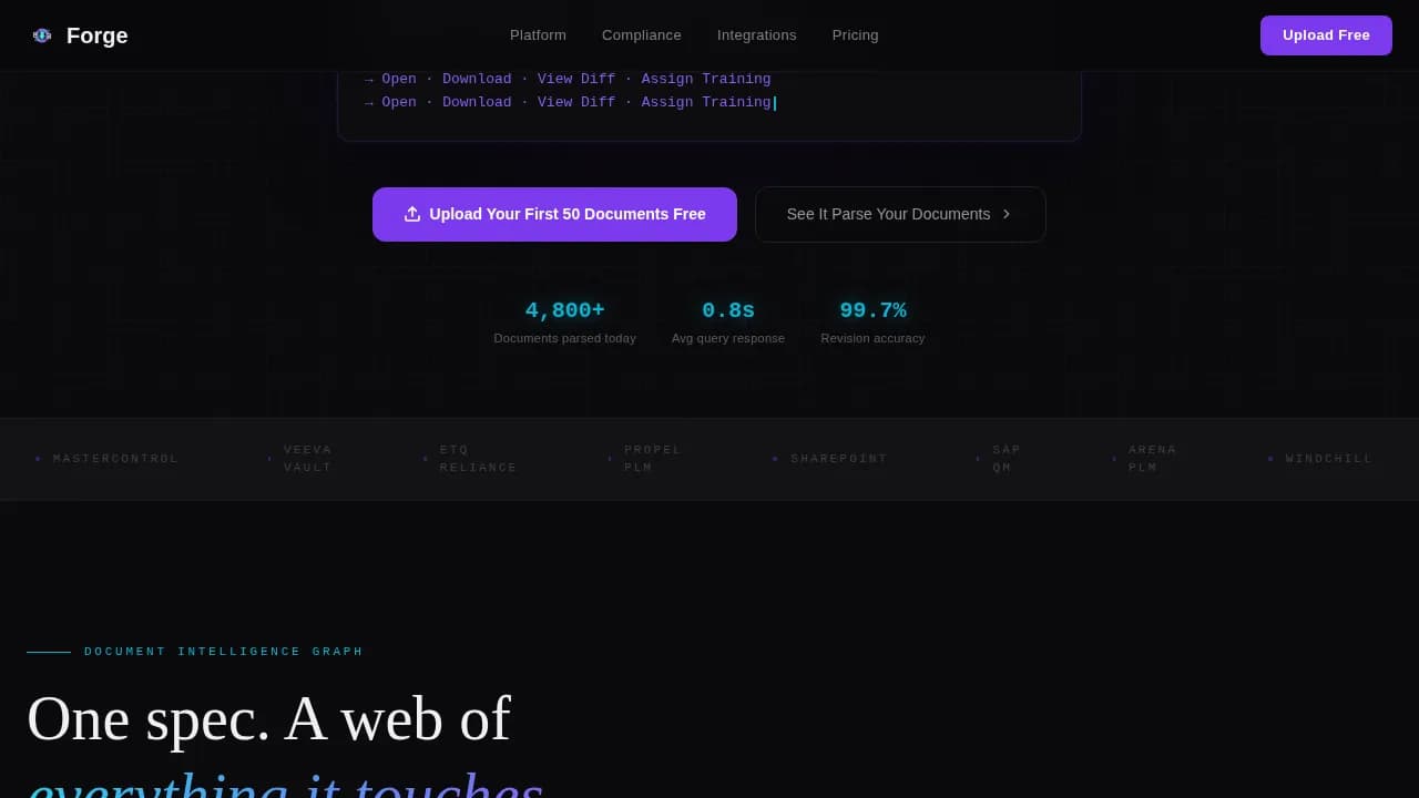 Build — Smart Industrial Document System Landing Page Template
