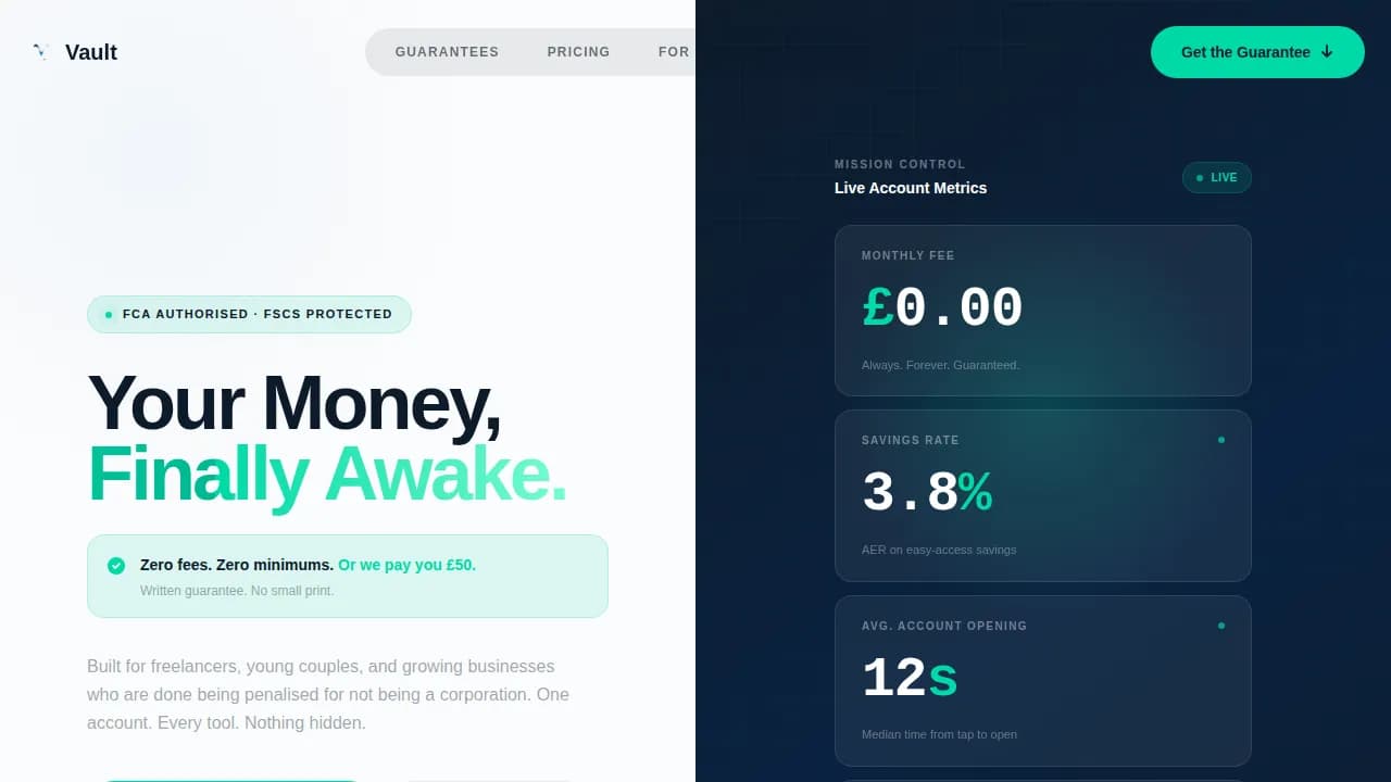 Secure — Trust Fintech Banking Landing Page Template
