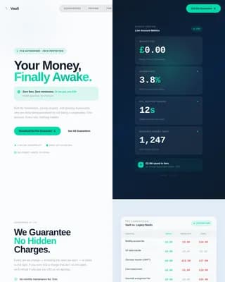 Secure — Trust Fintech Banking Landing Page Template