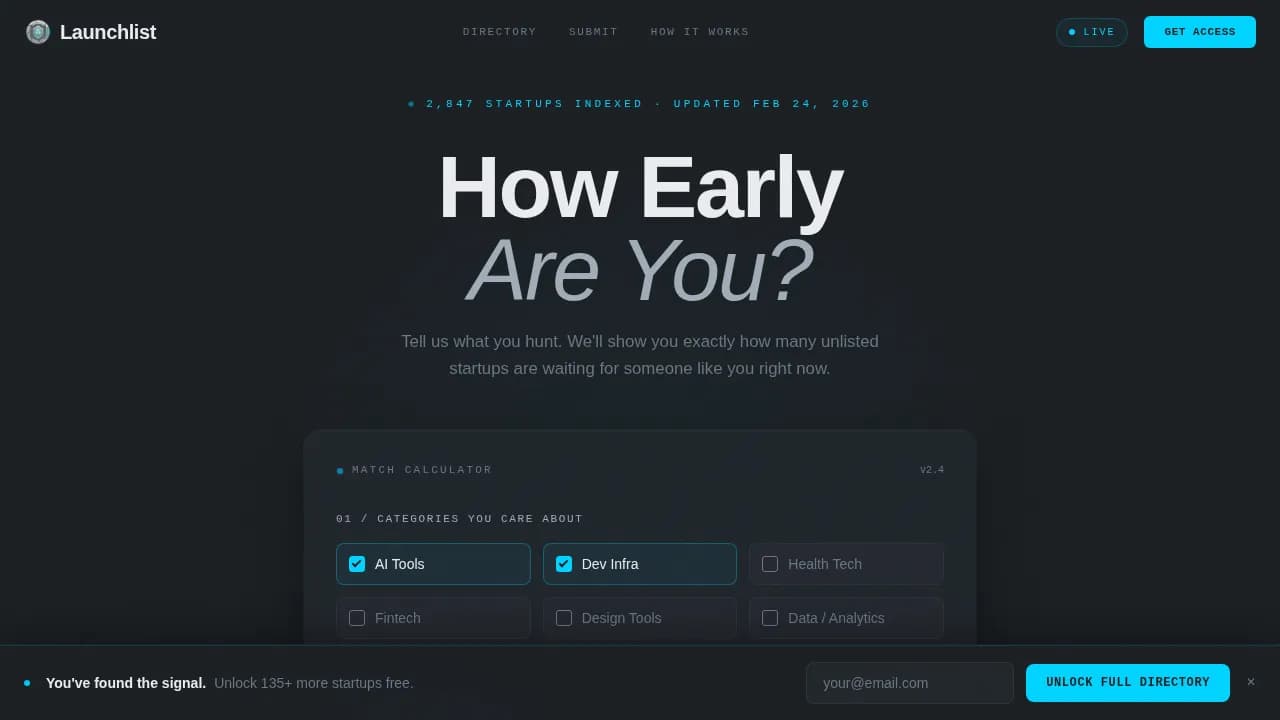 Debut — Exclusive Product Discovery Landing Page Template