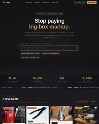Nexus — Bulk Hardware Marketplace Landing Page Template