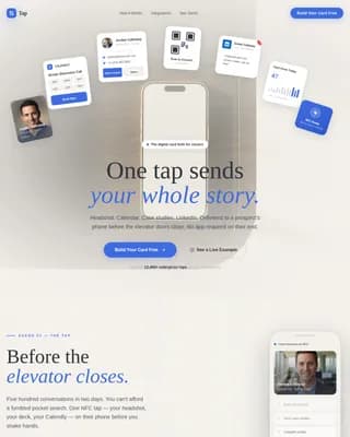 Connect — Executive Digital Card Landing Page Template