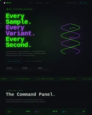 Sequence — Advanced Genomic Testing Landing Page Template
