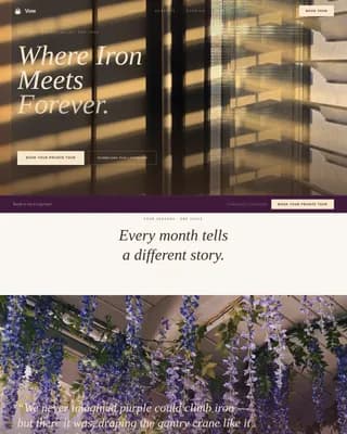 Eternity — Heritage Wedding Venue Landing Page Template