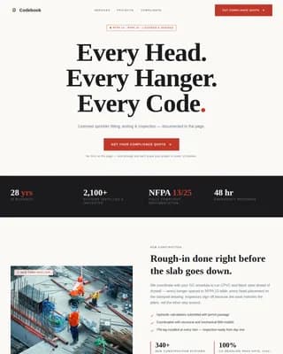 Certify — Compliant Fire Safety Landing Page Template