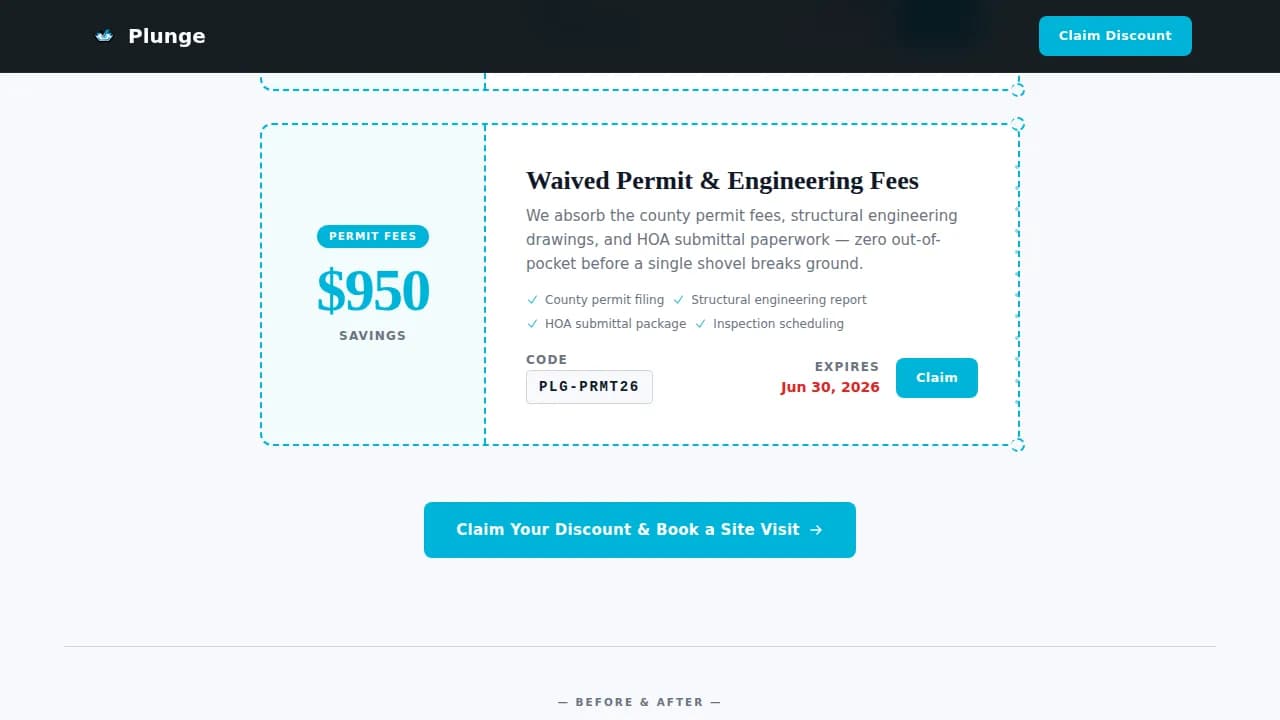 Splash — Affordable Pool Installation Landing Page Template