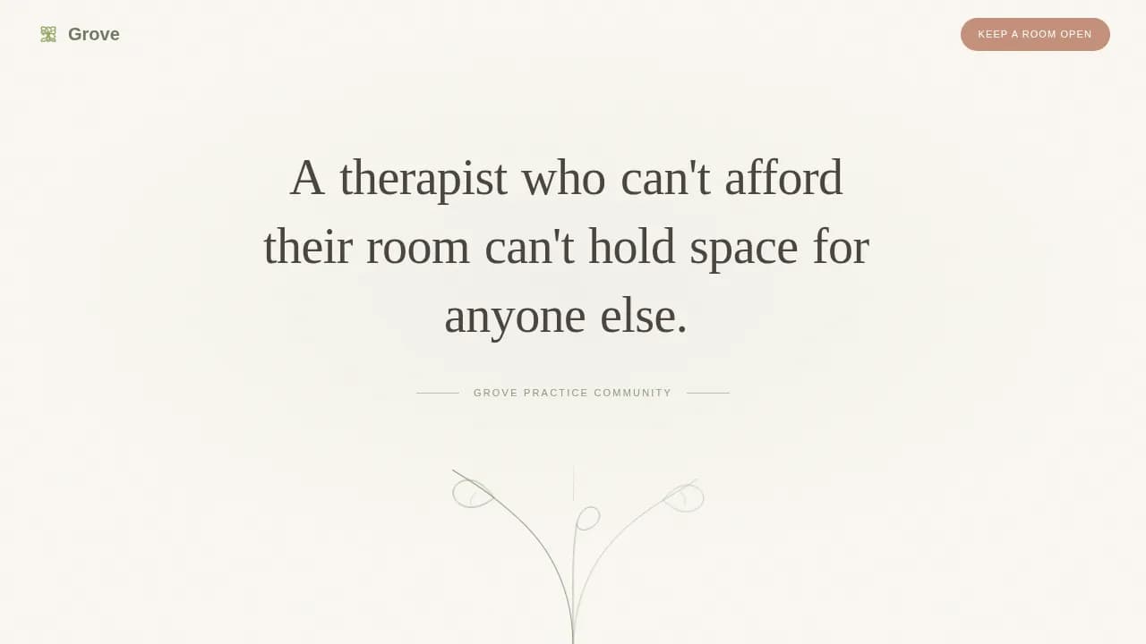 Sanctuary — Trusted Therapist Network Landing Page Template