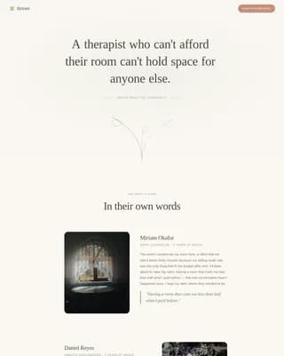 Sanctuary — Trusted Therapist Network Landing Page Template