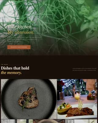 Cuisine — Exclusive Private Chef Landing Page Template