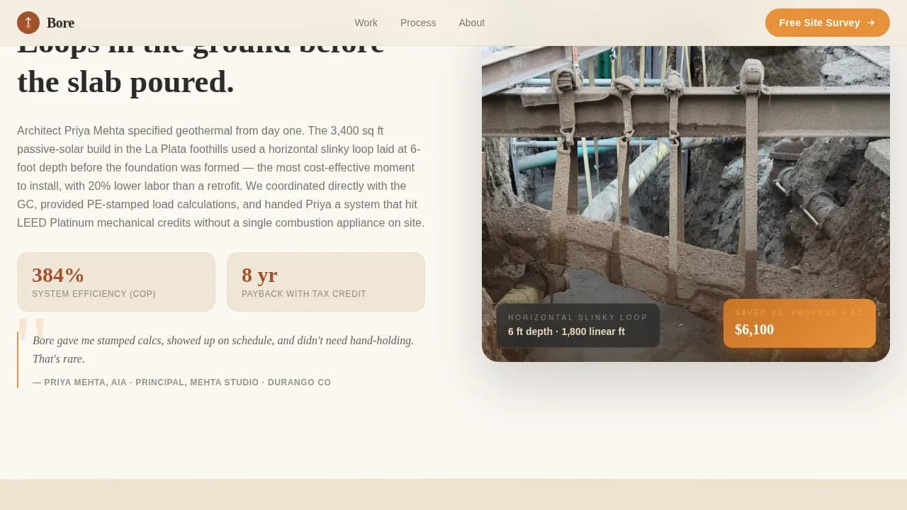 Thermal — Advanced Geothermal System Landing Page Template