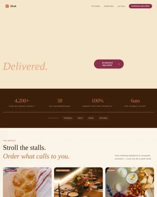 Harvest — Authentic Kosher Groceries Landing Page Template