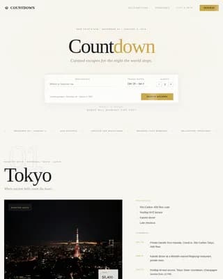 Festive — Luxury Holiday Travel Landing Page Template