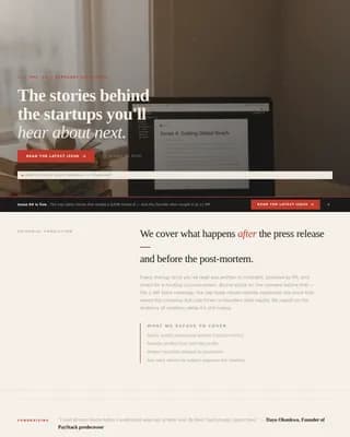 Chronicle — Dynamic Startup Insights Landing Page Template