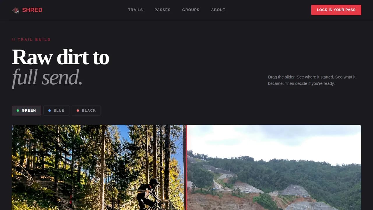 Velocity — Adrenaline Mountain Biking Landing Page Template