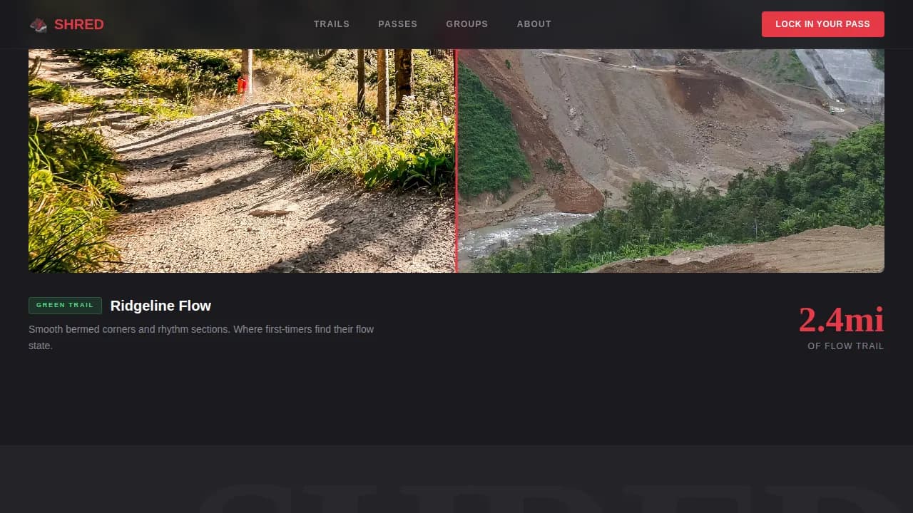 Velocity — Adrenaline Mountain Biking Landing Page Template