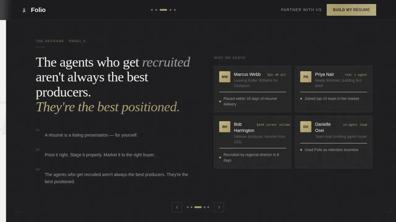 Presence — Professional Realtor Portfolio Landing Page Template